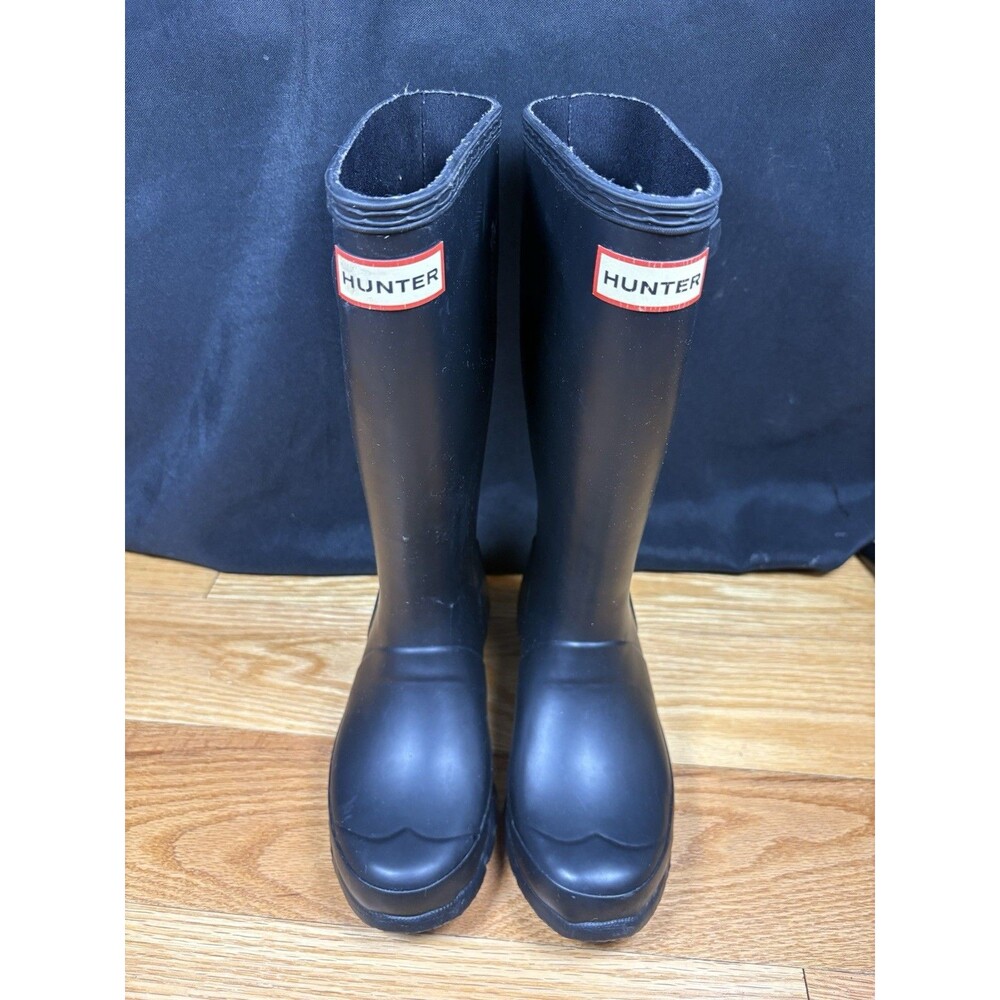 Hunter Kids 3G 2B Original Tall Matte Balck Waterproof Rain Boots
